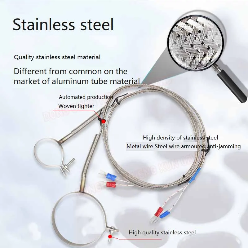 1Pcs Ring Thermocouple Injection Molding Machine Barrel Temperature Wire Stainless Steel O-Type Thermocouple