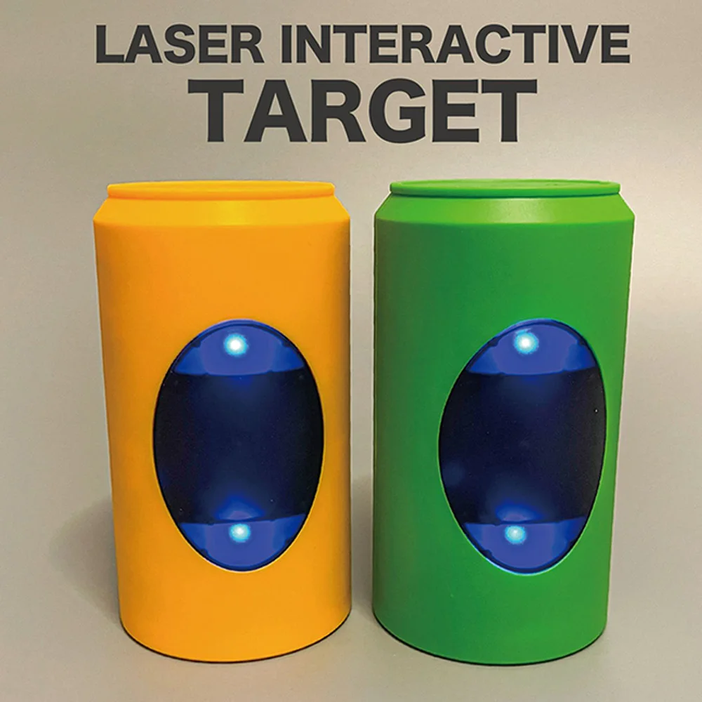 Target Pantul Sensor Laser Taktis Penerima Target Pantul Laser Airsoft Cetakan Kubus Mainan Blowback Peralatan Menembak Paintball