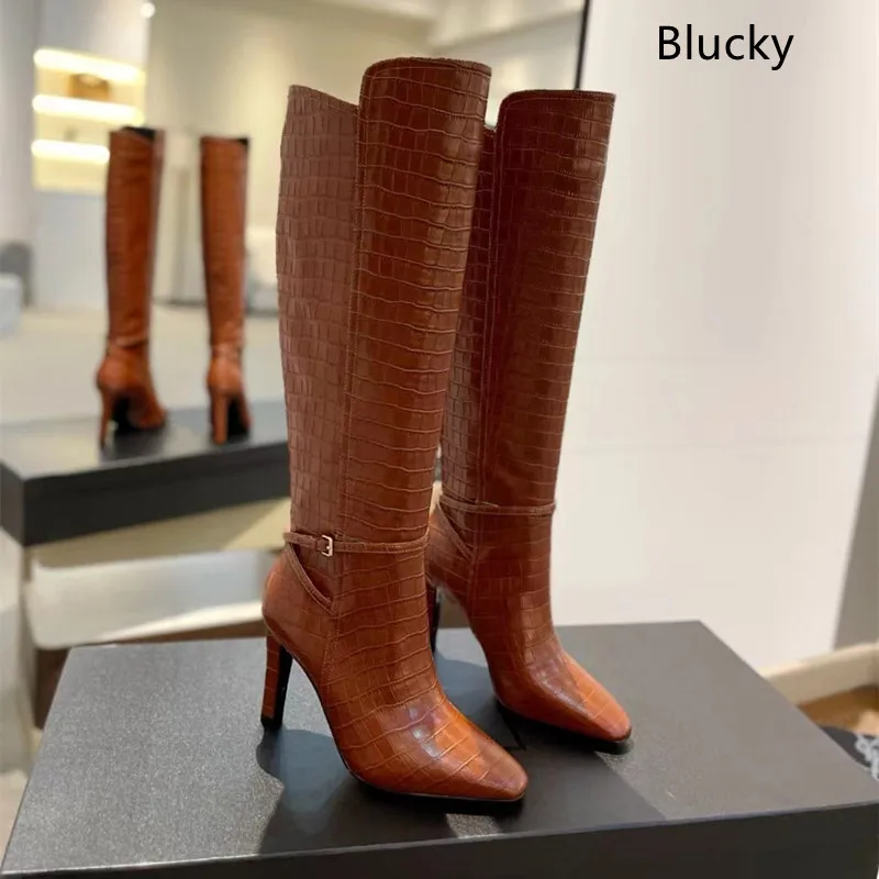 

Winter New Women's Mid Fashion Boots Women's Genuine Leather Wedge Table Round Head 2023 Elastic Boots