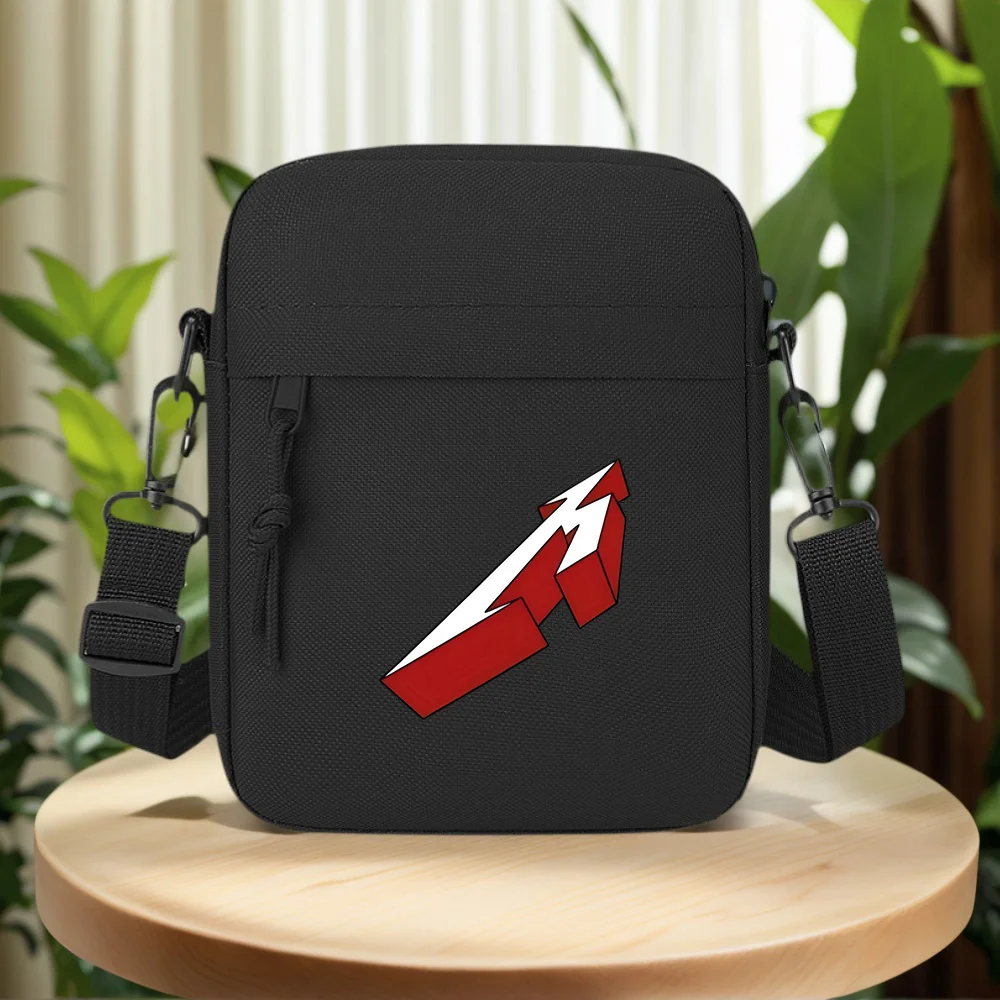 Red white arrow shape design Men Crossbody Bag Single Shoulder Women Cartoon Anime Film Printing Design Unisex