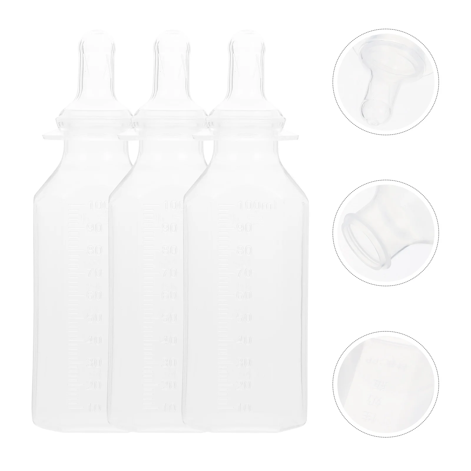 

5 Pcs Soft Disposable Feeding Bottle Baby Pacifiers Polypropylene Pp Lightweight Newborn Feeders