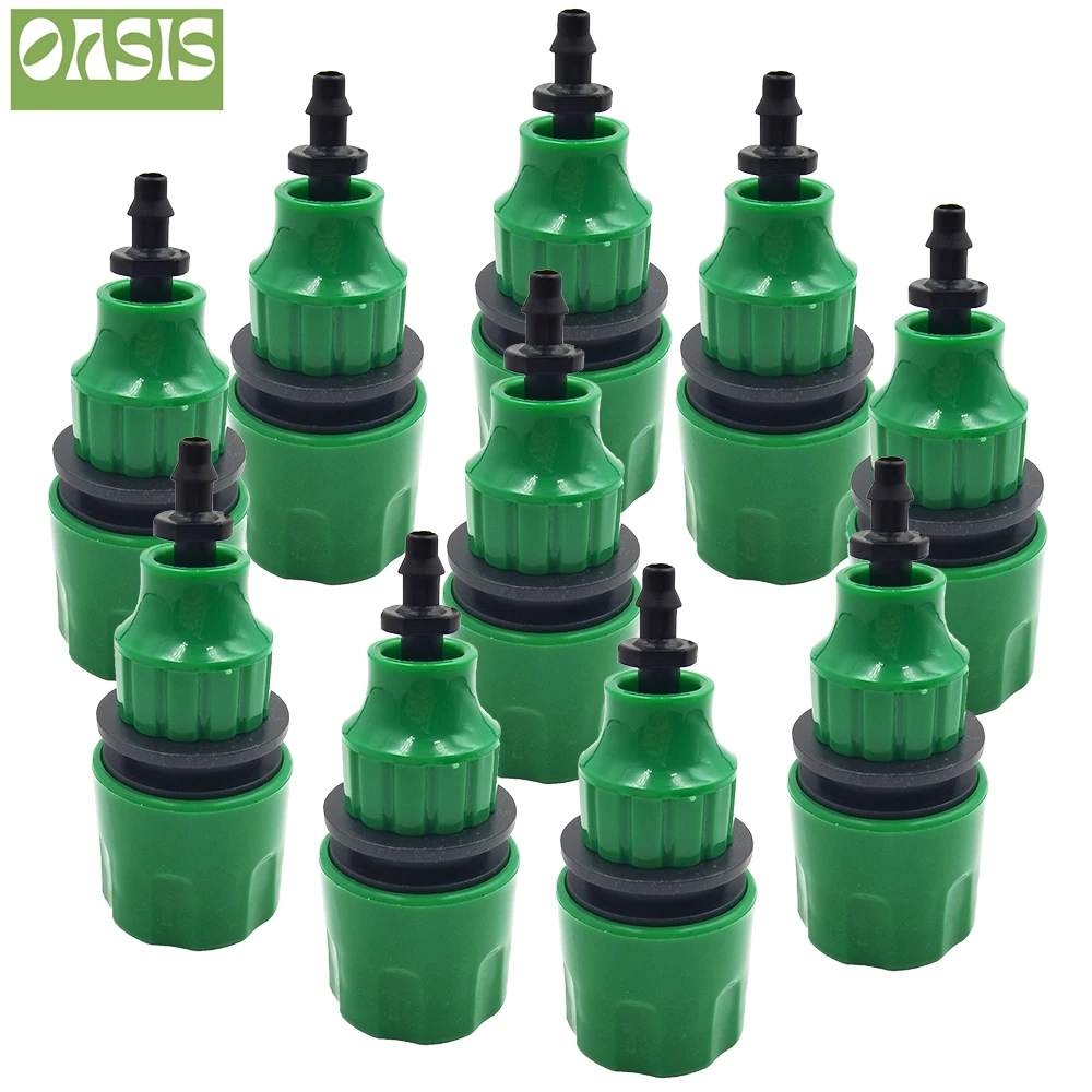 5pcs Water Pipe Quick Connector Plastic Hose Pipe Connector For Garden Pipeline Drip Irrigation System Watering Equipment Parts