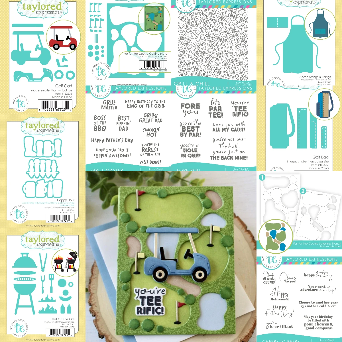 Golf Cart Stamps 2026 Neue Metall-Stanzformen für DIY Scrapbooking, Basteln, Fotoalbum-Vorlage, handgefertigte Dekoration