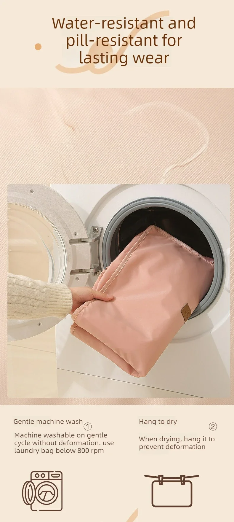 Reise-Hängeaufbewahrungstasche Tragbarer Faltbarer Mehrfach-Organizer für Kleidung und Accessoires – Detail 12
