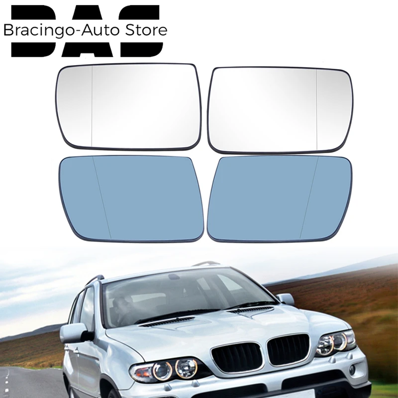 

Fit For BMW X5 E53 1999-2006 Heated Rearview Mirror Glass Anti-Fog Flat Mirror Lens Side Wing Mirror Sheet Replacement Parts