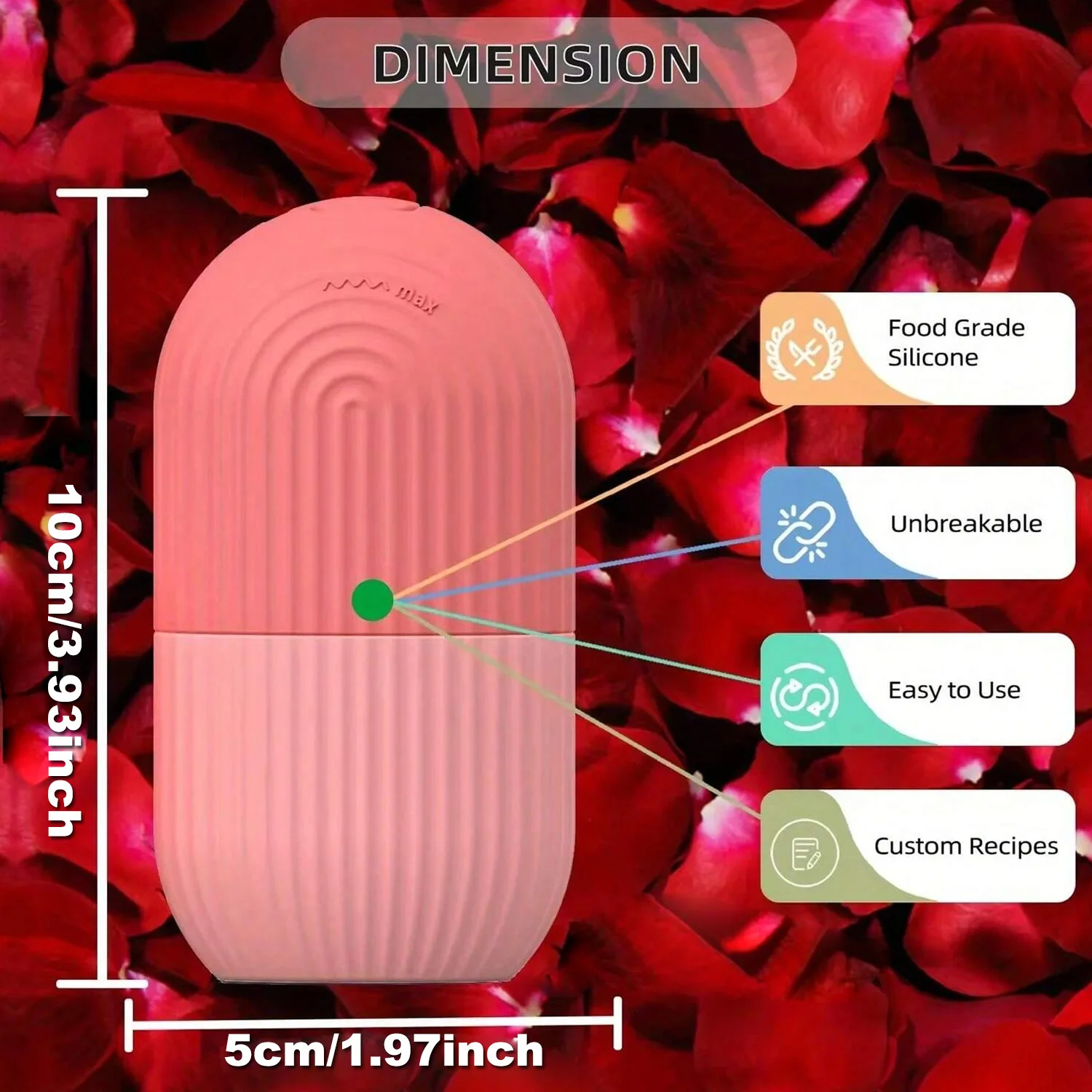 Silicone Ice Cube Trays Beauty Lifting Ice Ball Face Massager Contouring Eye Roller Facial Treatment Reduce Acne Skin Care Tool 2