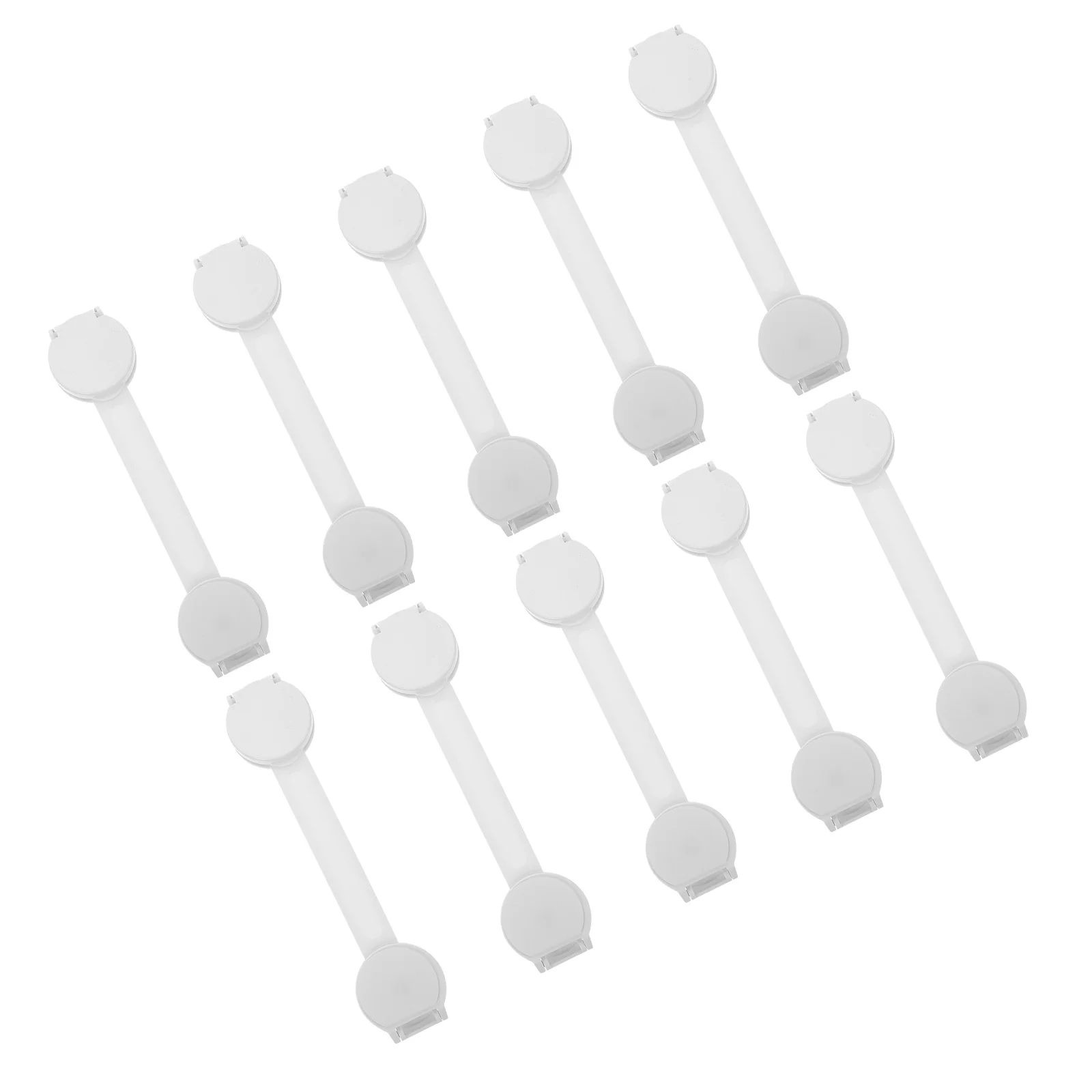 

10Pcs Childproofing Safety Locks Adjustable Strap Fridge Latches Baby Proofing Locks for Cabinets Drawers Household Security