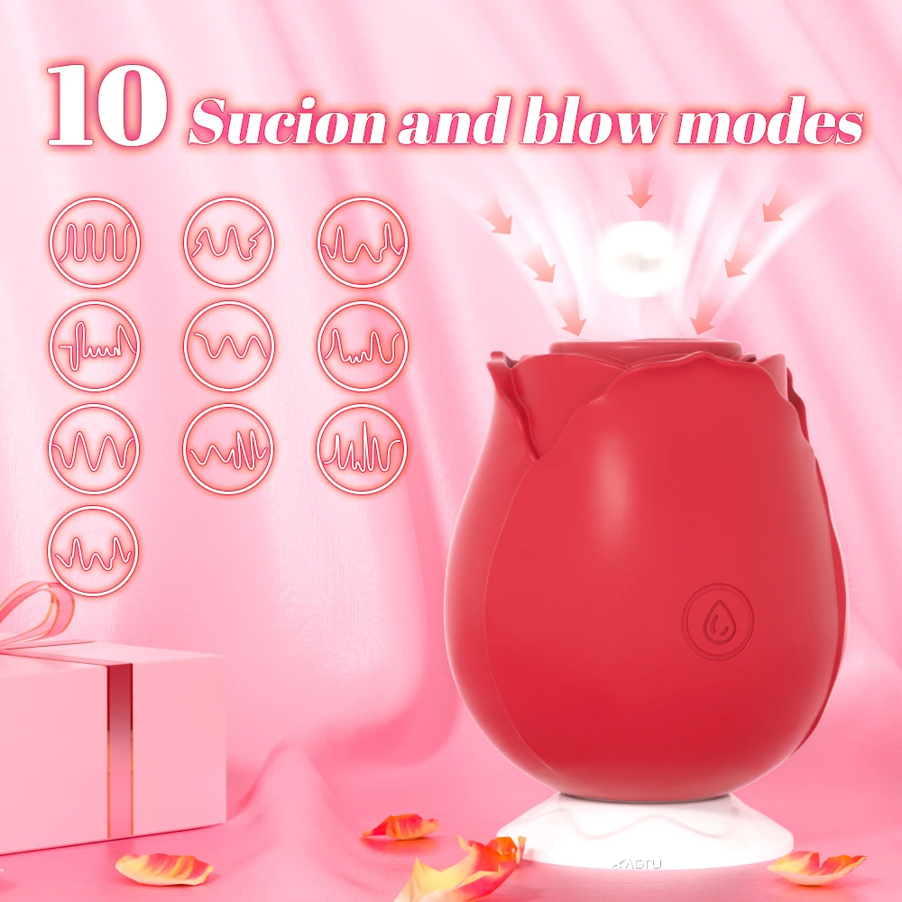 ألعاب الورد مص الهزاز النساء فراغ البظر محفز الإناث الفم الحلمة البظر مصاصة قوية تهتز الكبار الجنس لعب #2