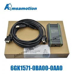 USB-MPI PPI for Siemens S7-200/300/400 PLC Programming Cable PC Adapter USB 6GK1571-0BA00-0AA0 For S7 System RS485