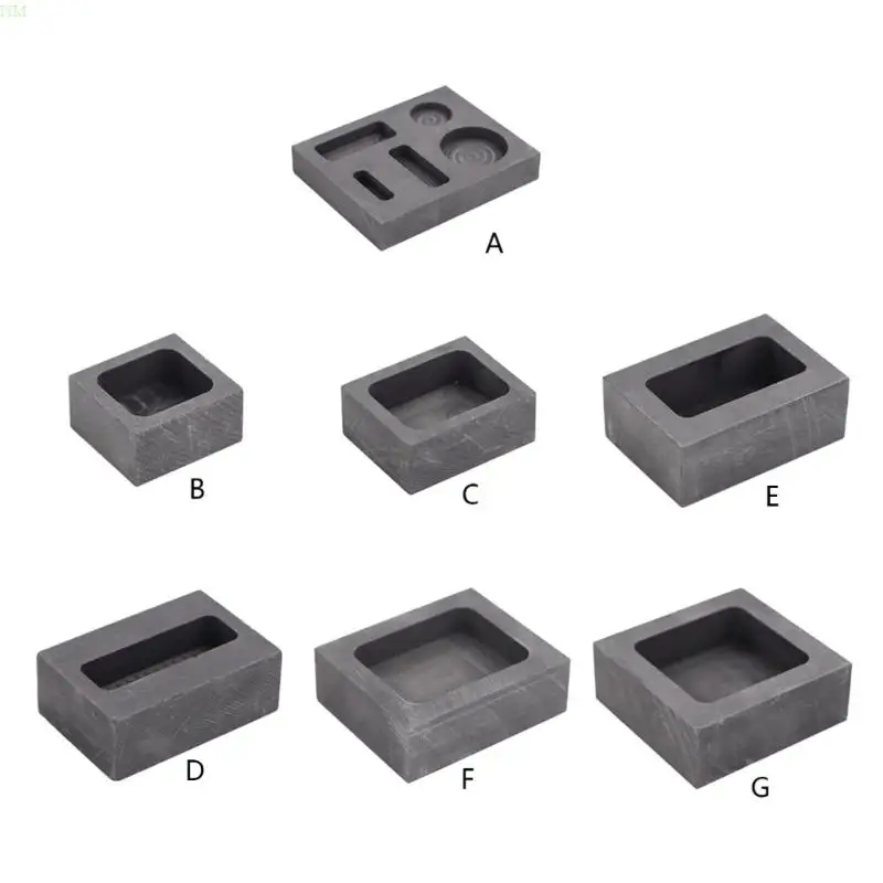 

Ingot Mold Crucible Mould for Gold Silver Brass Aluminum Metal Melting Casting Refining Ingot Molds NM