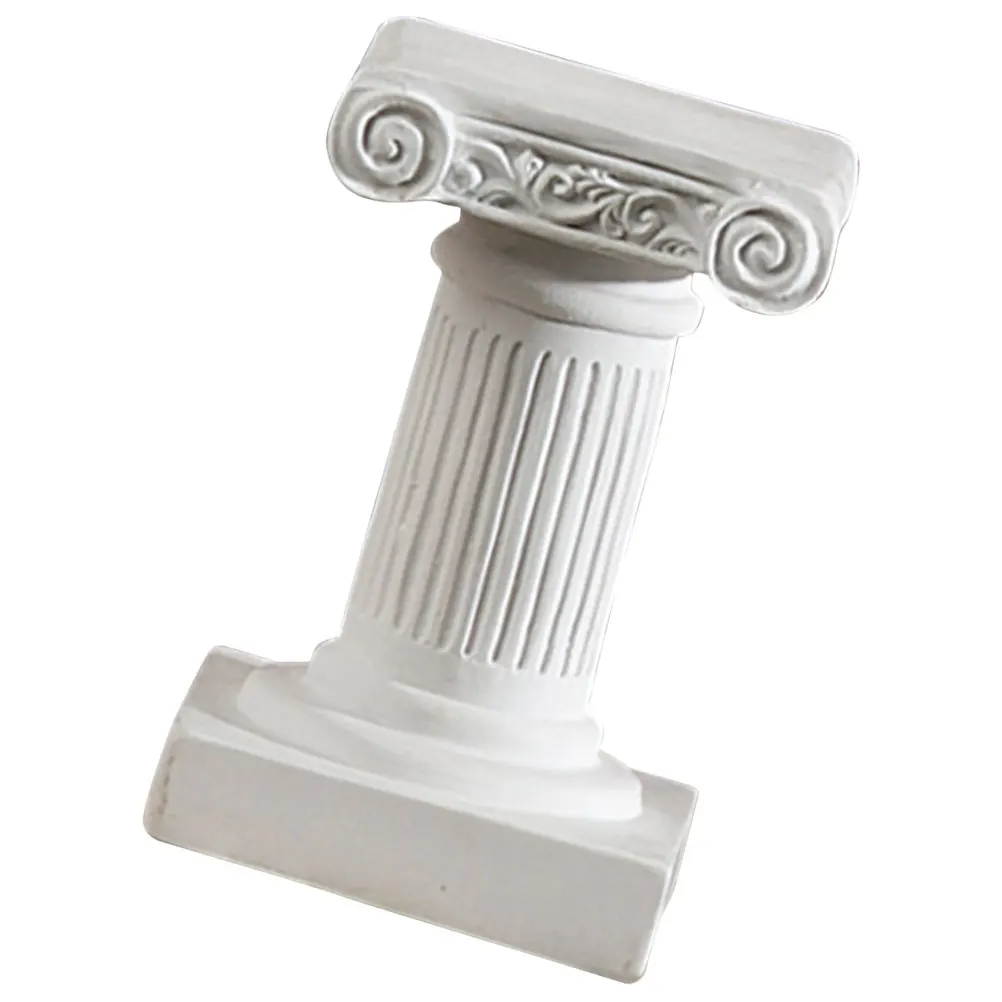 

Roman Column Resin Statue Mini Pillars Wedding Garden Decoration Plant Stand Elegant Art Sculpture Yard Ornament
