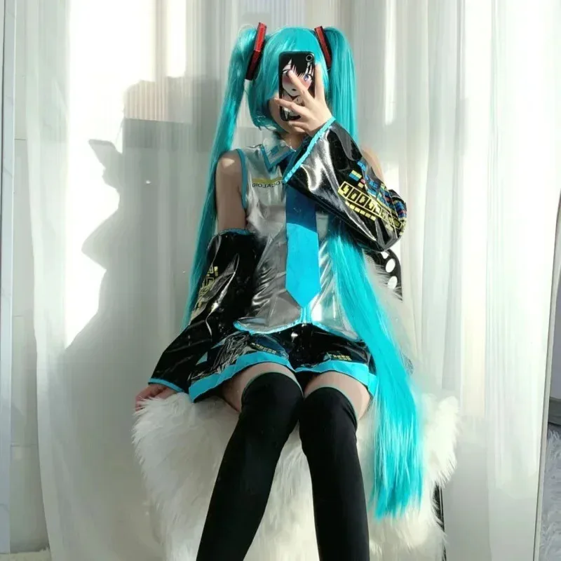 

New Anime Cosplay Patent Peather Clothes JK skirt Same Suit Halloween Costume 2025