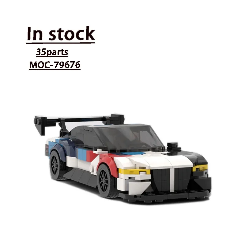 

MOC-79676M4 GT3Classic Supercar Assembly Splicing Building Blocks Model MOC Creative Building Blocks Boy Kids Building Block Toy