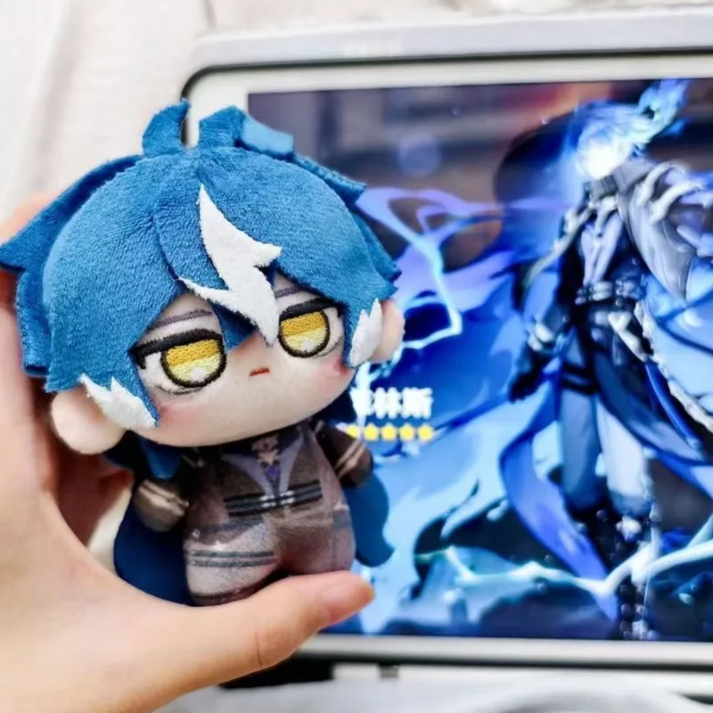 

10cm Genshin Impact Varka Illuga Flins Anime Figures Plush Cosplay Dress Up Cotton Doll Toys for Children Birthday Festival Gift