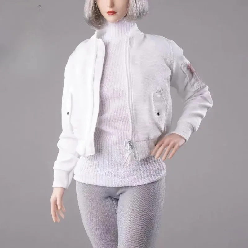 1/6 Scale CTC-010 Female Trend Cool Pilot Jacket Multiple Color Coat Clothing Model for 12'' Action Figure Body