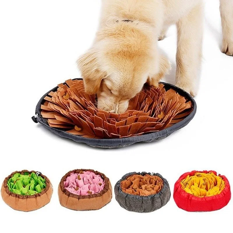 Dog Snuffle Mat Pet Puzzle Toy Sniffing Training Pad Activity Blanket Feeding Mat For Dog Release Stress