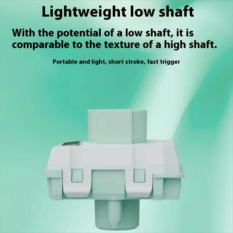 Gateron Full POM Magnetic Jade Mini Dwarf Switch Back Cover HIFI Sound Double Track Structure Cutsom Mechanical Keyboard Switch