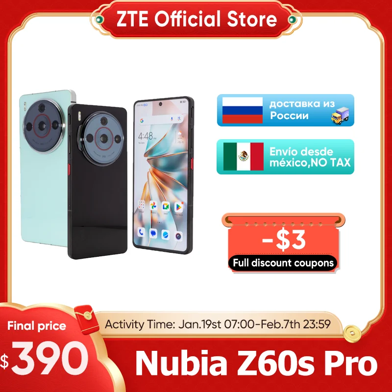 Global Version Nubia Z60S Pro Smartphone 6.78