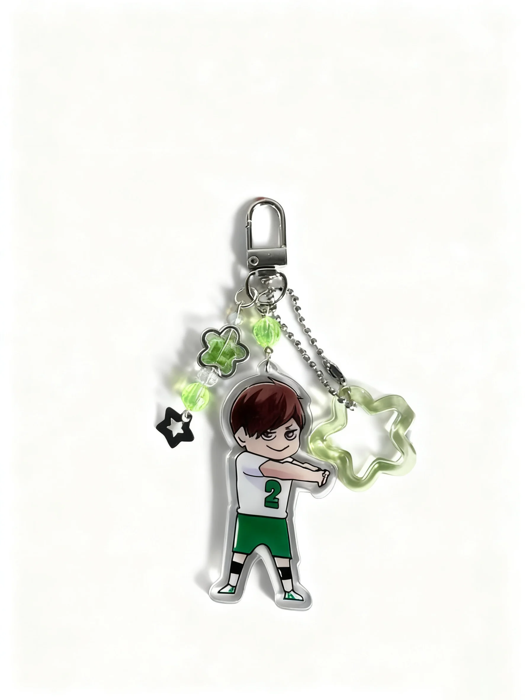 سحر الخرز اليدوية الاكريليك Haikyuu سلاسل المفاتيح Y2K #2