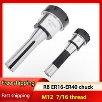 Collet chuck handle R8 ER16 ER20 ER25 ER32 ER40 tool holder R8 taper shank milling chuck lathe machine tools