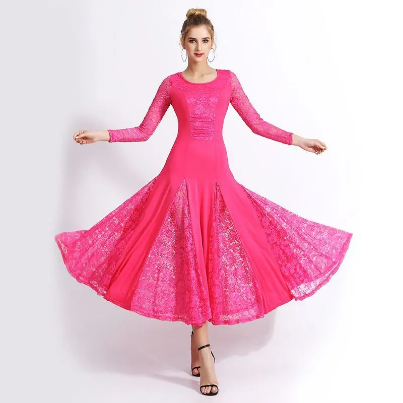 Competition Performance Dress Modern Dance Dress New National Standard Dance Long Dress Social Dance Big Swing Dress Waltz Dance