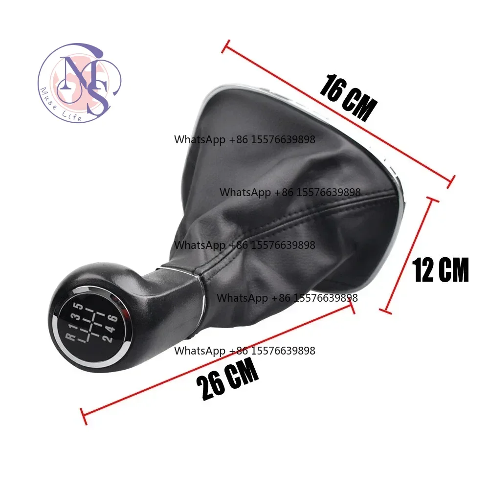 ZOCI-FOR 5/6 Speed Gear Shift Knob Gaiter Boot, Car Interior Shift Dust Cover Replacement Accessories
