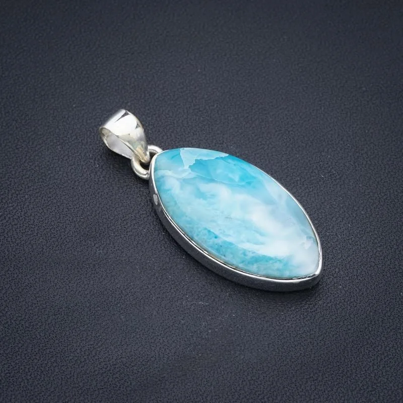 

StarGems Larimar Handmade 925 Sterling Silver Pendant 1.5" F3392