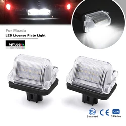 2Pcs Led License Plate Lights for Mazda CX9 2007-2016 Mazda 5 2012-2014 Canbus Rear Tag Lamps Auto Tail Lamps Parking Lighting