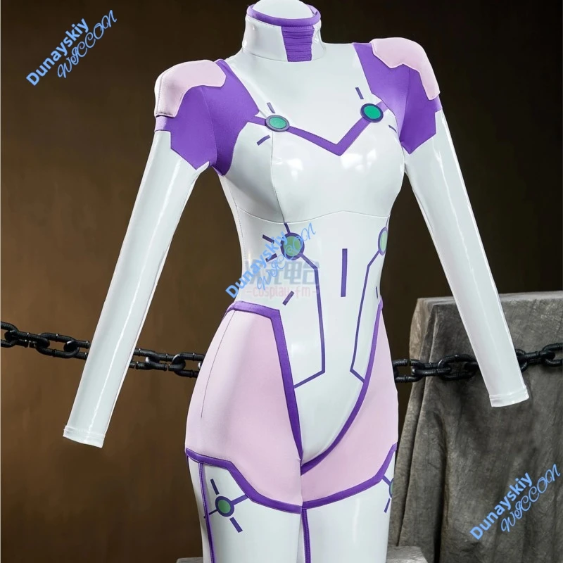 Dandadan Vamola Bamora Transformed Cosplay Anime Tight Leather Outfit Women Bodysuit Cute Dress Halloween Party Latex Leather - view 3