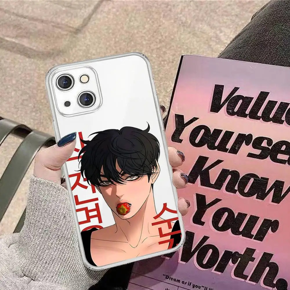 حافظة هاتف Operation True Love شفافة لهاتف آيفون 16 15 11 13pro Max 14Plus X Xr Xs Max 12 mini - غطاء شفاف