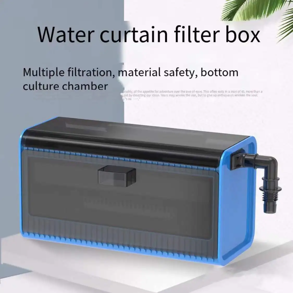 Fish tank filter box free water filter small drip wall-mounted filter pump drawer filter aquarium accessories 220V-240V 15W