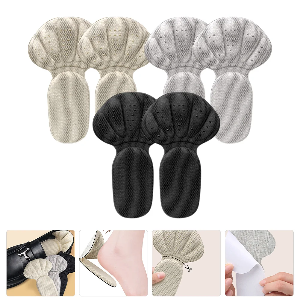 

3Pairs Heel Cushion Inserts Soft Anti-Slip Heel Grips for High Heels Sandals Shoes Foot Care Protector Pads Shoe Pads