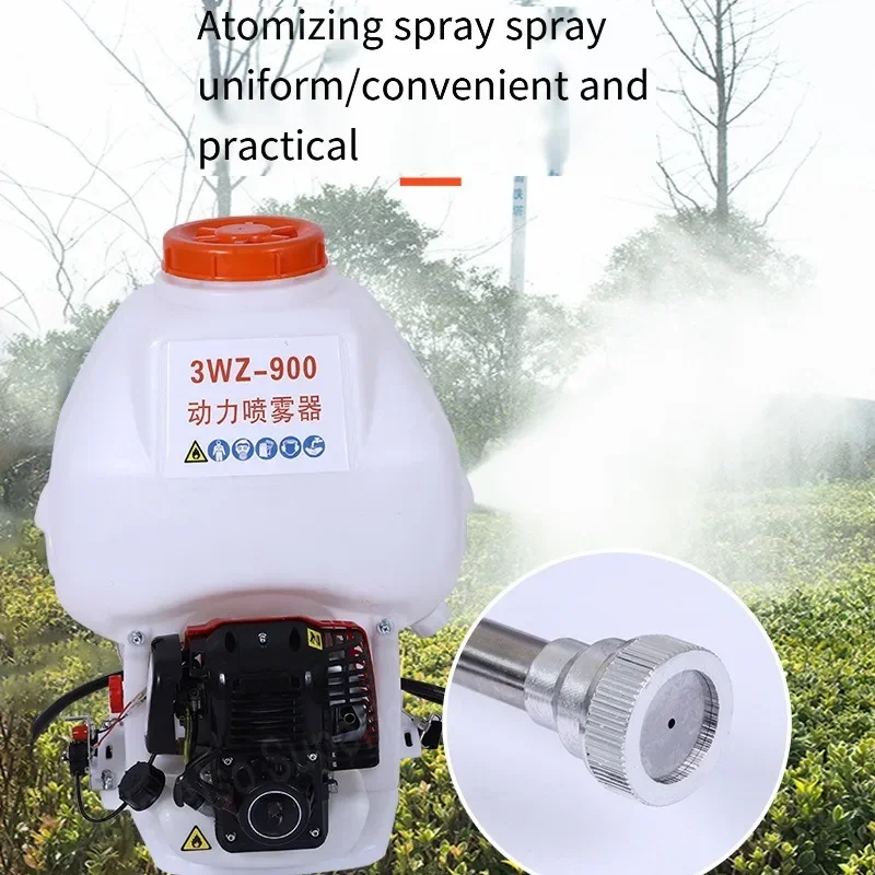 3WZ-900 Duster and Sprayer Knapsack Gasoline Oil Sprayer Tea Tree Vegetable and Fruit Power Sprayer 25L