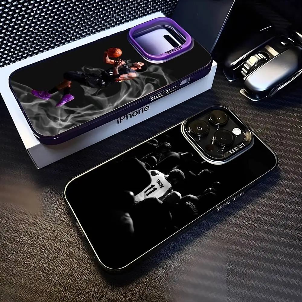 

K-Kyrie I-Irving 11 Phone Case For iPhone17,16,15,14,13,12,11 Plus,Pro Max Purple Matte Shockproof Cover
