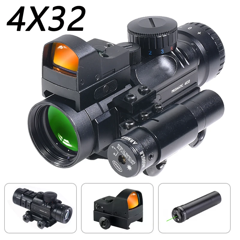 NONE 4x32 Tactical Scope Black 4
