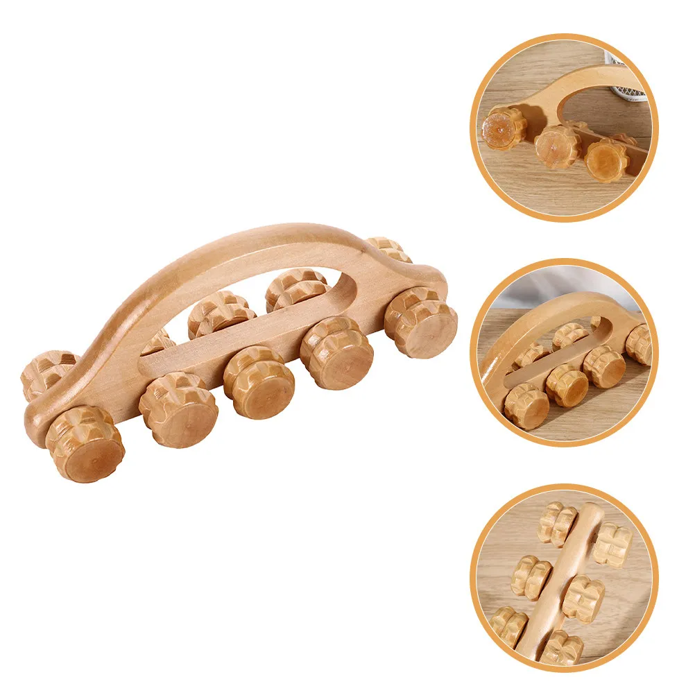 

Деревянный массажный ролик для глубокого расслабления тканей, миофасциального релиза, восстановления мышц, улучшения кровообращения, снятия боли и повышения гибкости