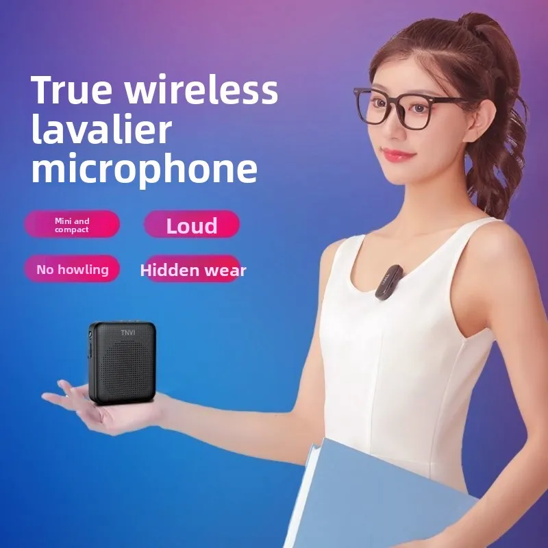 For TNVI M2S 2.4G Wireless Lapel Mic Portable Rechargeable Voice Amplifier Speaker For Teacher Tour Guide Classroom Outdoor - view 3