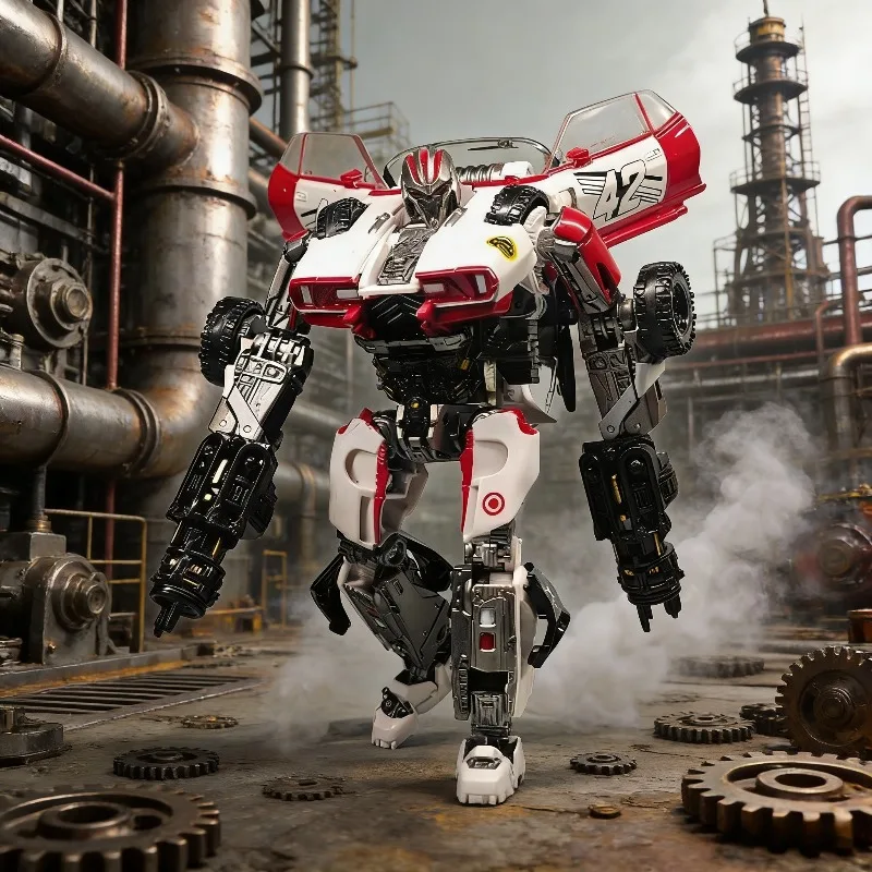 

[Authorized] Transformers/Original Big White Warrior White Bounce Ball Character Figure Doll/Great Gifts and Collectibles