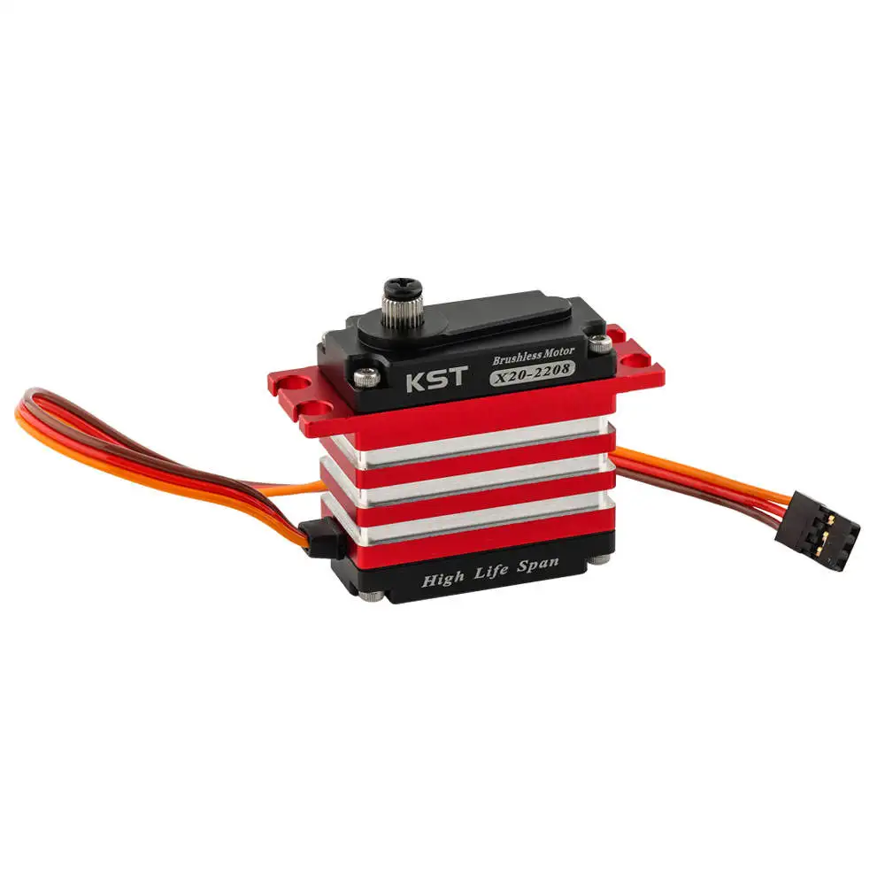 

KST X20-2208 V8.0 Brushless Servo 25Kgf.cm 0.07s Response Time DC7.4V for High-Voltage Digital Metal Gear Reinforced Concrete Mo