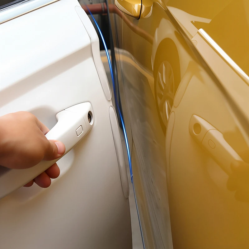 4er/6er-Set Unsichtbarer Autotürschutz Anti-Kratz-Streifen Rückstandsfreier Schutz für Autotür Stoßstange Seitenspiegel Auto-Zubehör – Detail 5