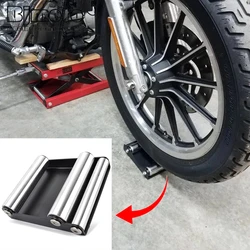 Motorcycle Wheel Cleaning Stand Portable Wheel Roller Stand Support Parking For harley Honda Kawasaki Universal