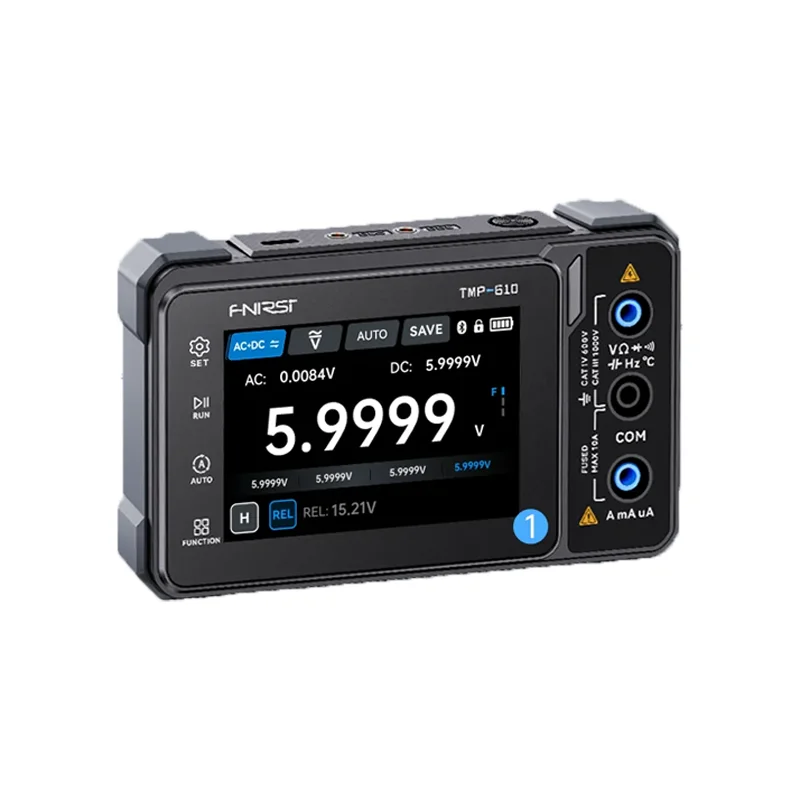 FNIRSI TMP‑610S Portable 3IN1 Multimeter Oscilloscope Signal Generator 60000 Counts for PCB Maintenance Electronic Measurement