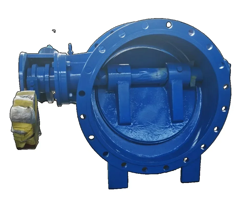 Large-size hydraulic control micro-resistance slow closing clout weight swash plate type butterfly check valve