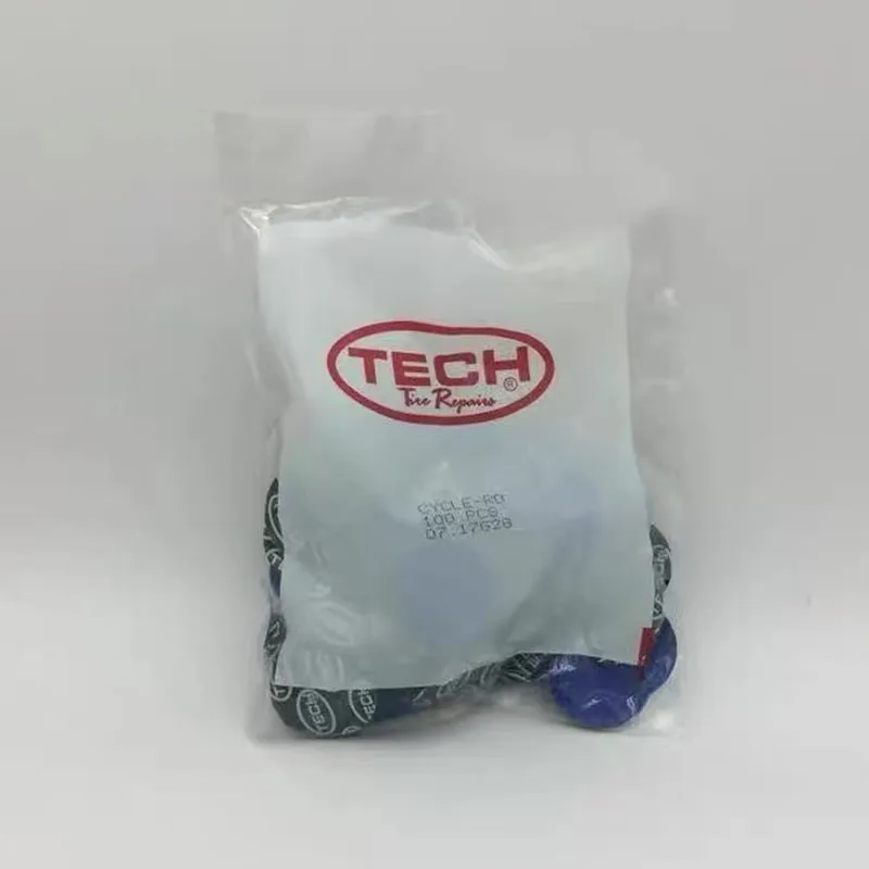 Parche redondo de goma natural para reparación de neumáticos de coche, parches de goma sin cámara, remendo, pneu, 27mm, 100 Uds.