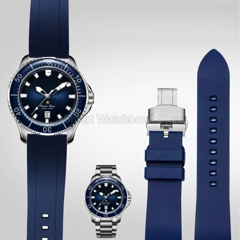 ل جديد النورس المحيط ستار 1210Pro الأسود الغواصة سلسلة ساعة رجالي حزام الرياضة الغوص ساعة سيليكون اكسسوارات 20 22 24 مللي متر #1