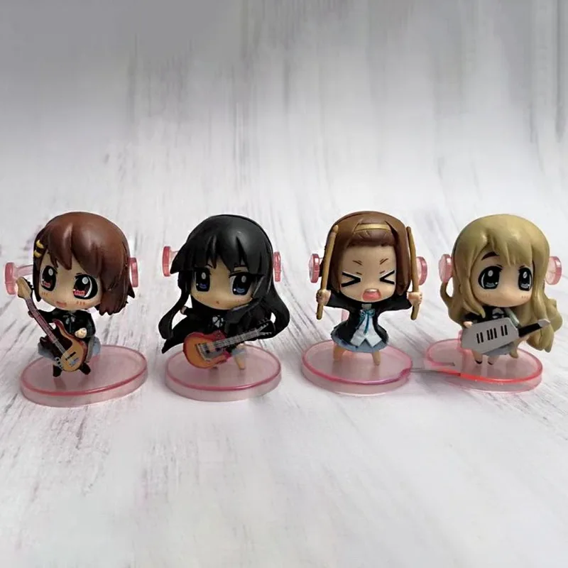 

K-ON Akiyama Mio Hirasawa Yui Kotobuki Tsumugi Tainaka Ritsu Action Figures Model Anime Character Model Toys Gifts for Kids