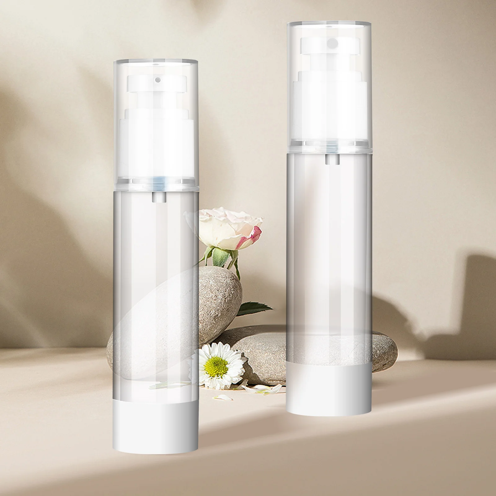 

6Pcs Travel Bottles Leak-Proof Refillable Dispenser Spray Lotion Containers for Toiletries Makeup Travel Use