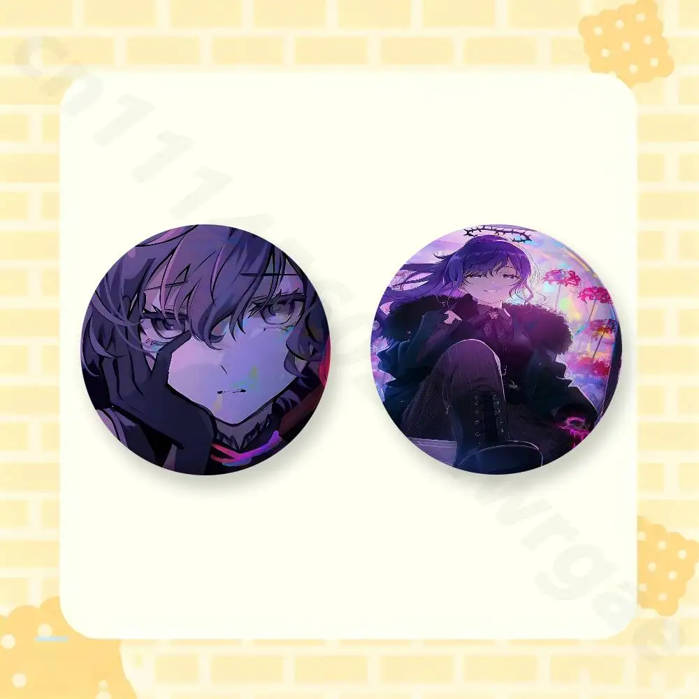 F-Fall In Love You False Angels 58mm Badge Brooches on Backpack Clothes Handmade Round Enamel Pins for Jewelry