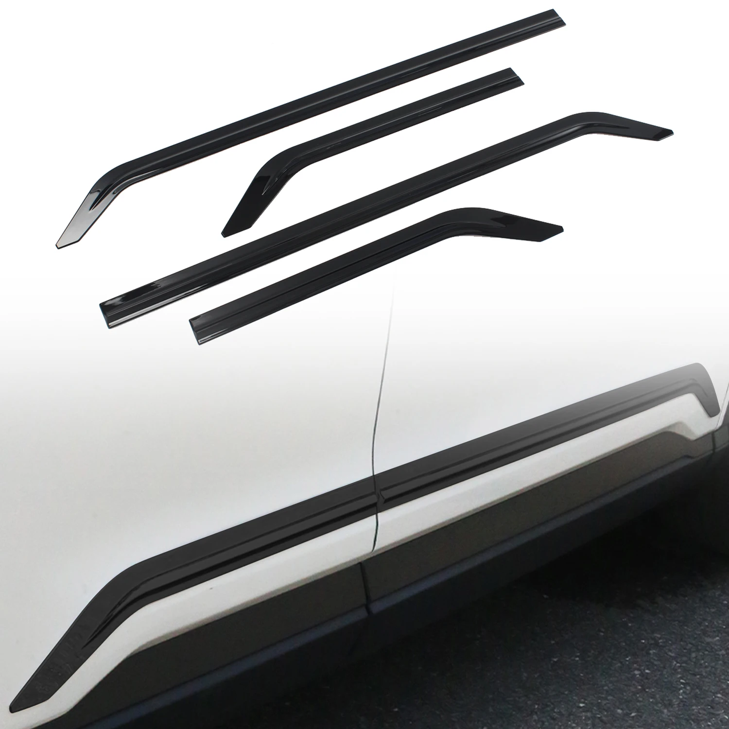 

Car Styling For Honda CR-V CRV 2023 2024 ABS Glossy Black Car Door Body Molding Trim Auto Exterior Accessories