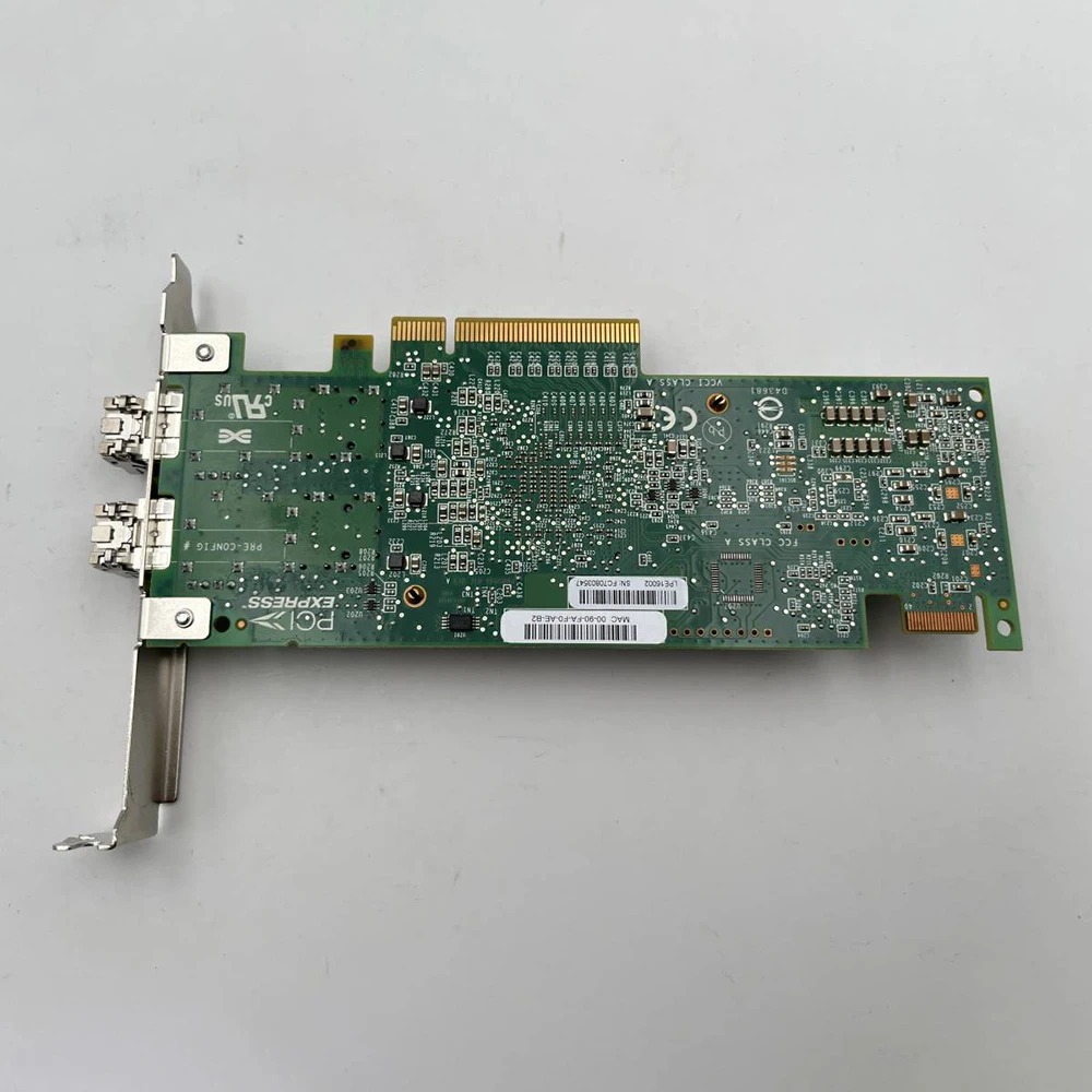 레노버용 오리지널 LPE16002-M6 듀얼 포트 16G HBA 00JY849 00JY809 81Y1662